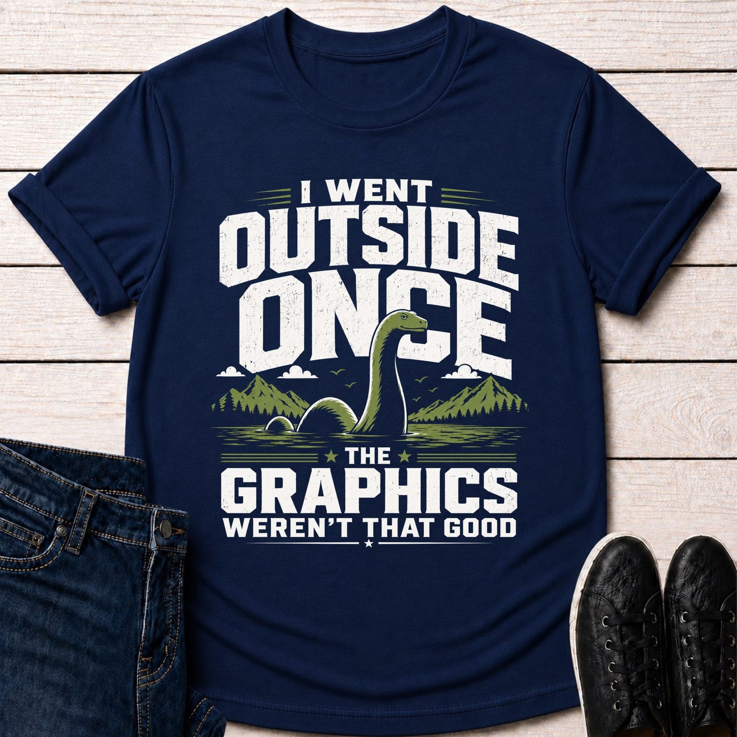 T-Shirt Navy / S Outside Graphics T-shirt
