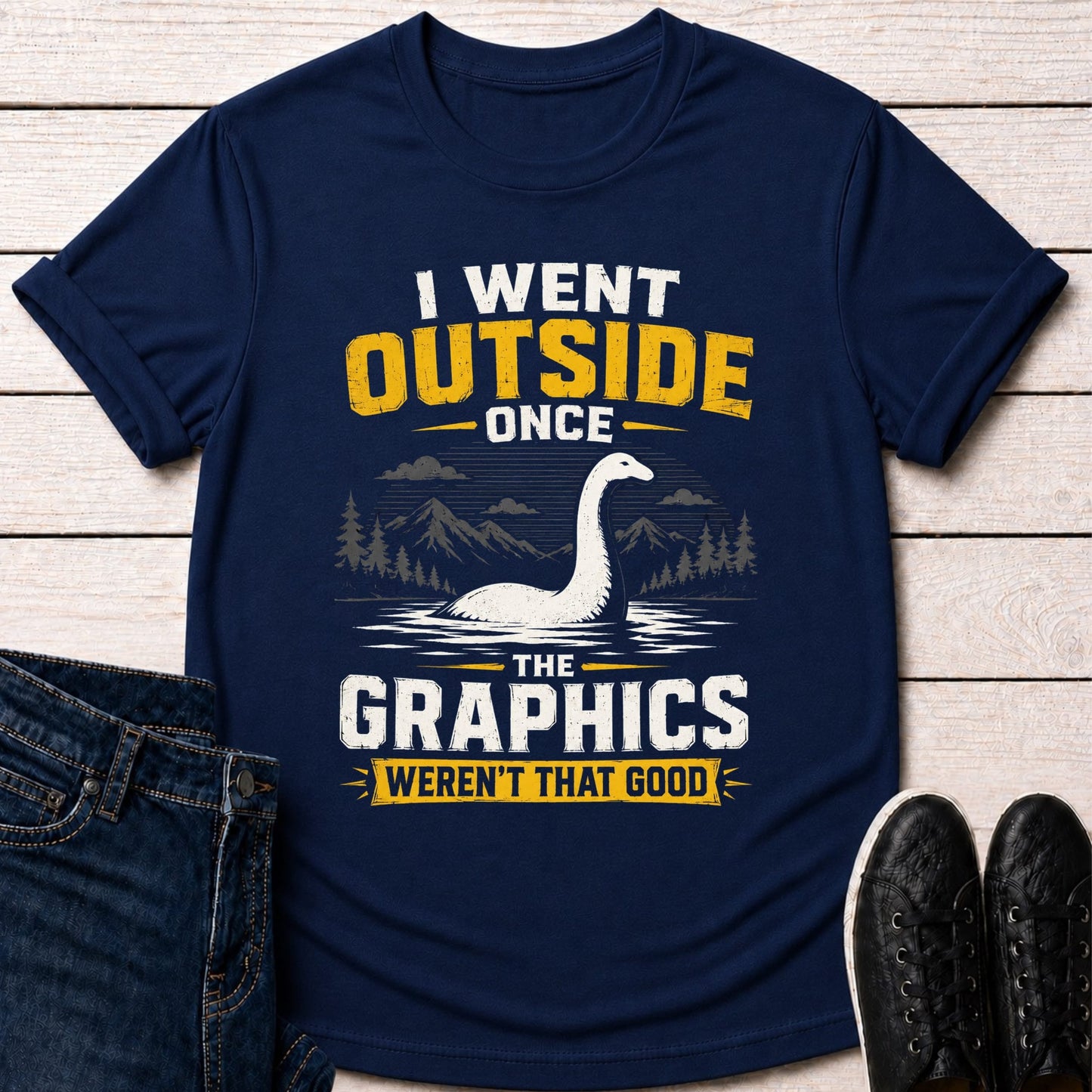 T-Shirt Navy / S Outside Graphics T-shirt