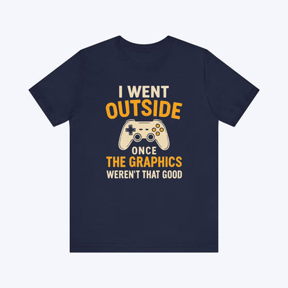 T-Shirt Navy / S Outside Had Bad FPS T-shirt
