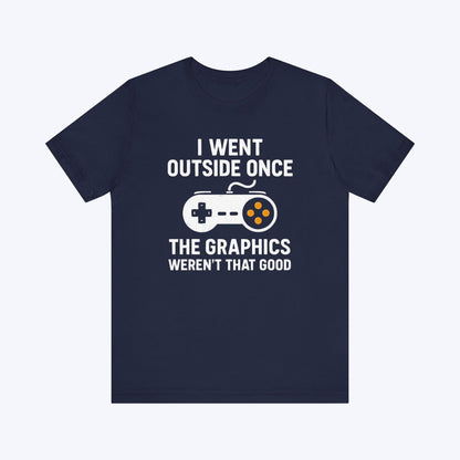 T-Shirt Navy / S Outside Had Bad Graphics T-shirt