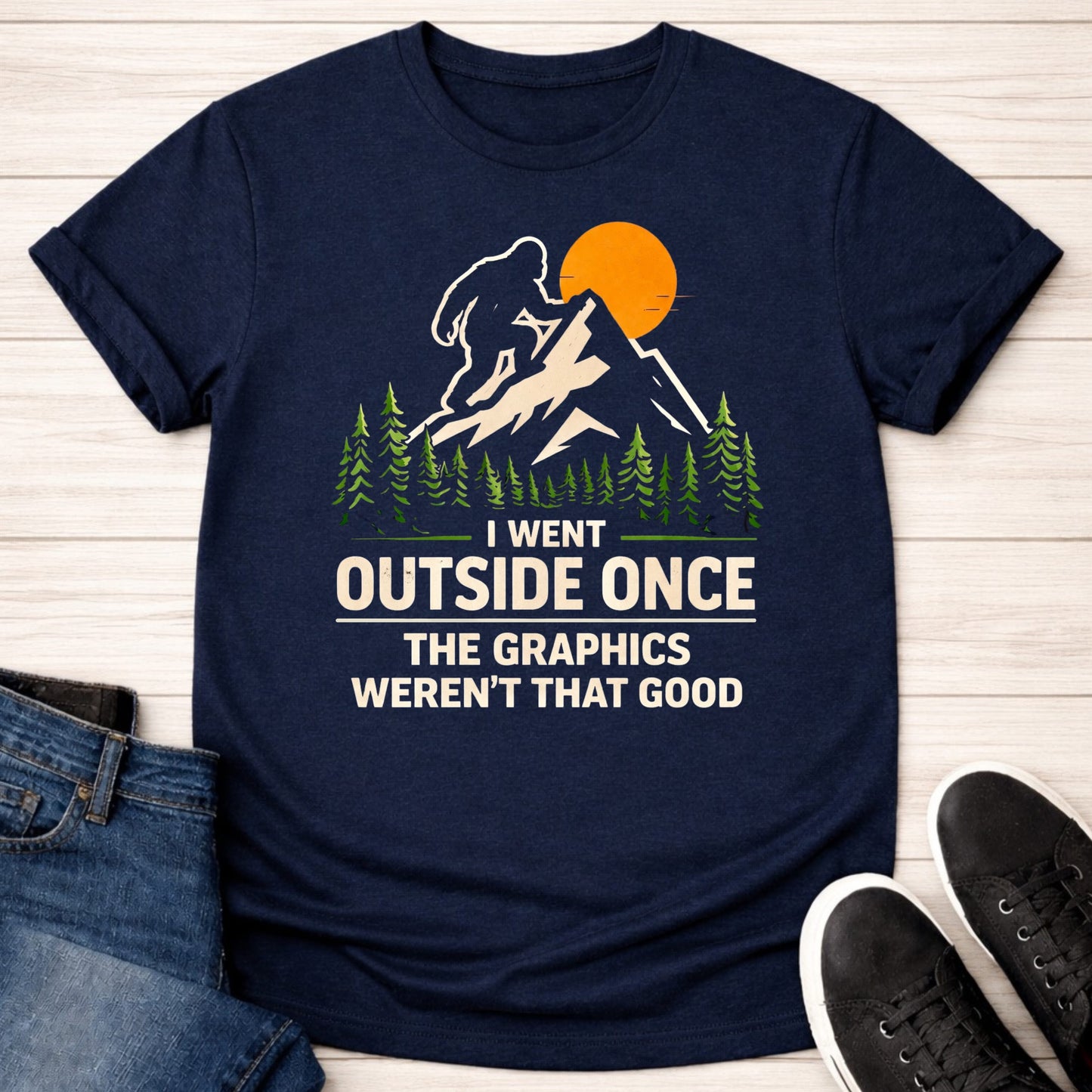 T-Shirt Navy / S Outside is Disappointing T-shirt