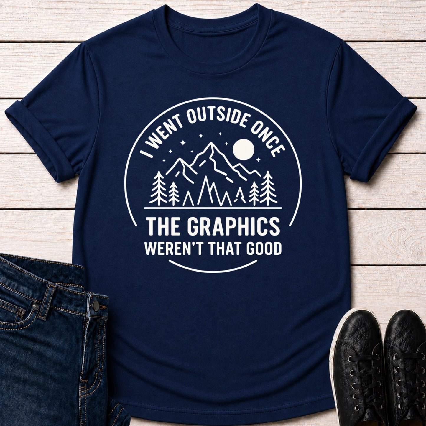 T-Shirt Navy / S Outside Was Mid T-shirt