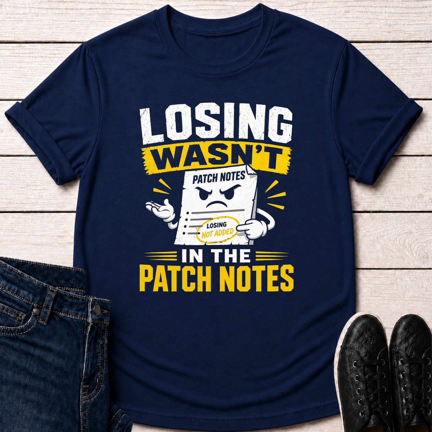 T-Shirt Navy / S Patch Notes T-shirt