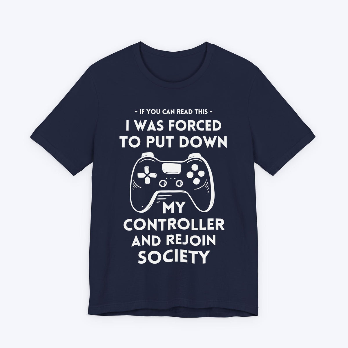 T-Shirt Navy / S Pause Game, Enter World T-shirt