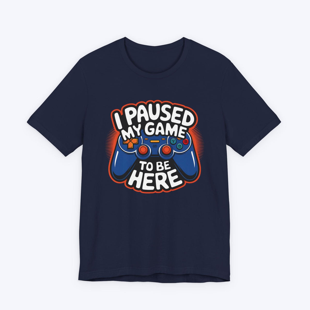 T-Shirt Navy / S Paused, But Thinking of Gaming T-shirt