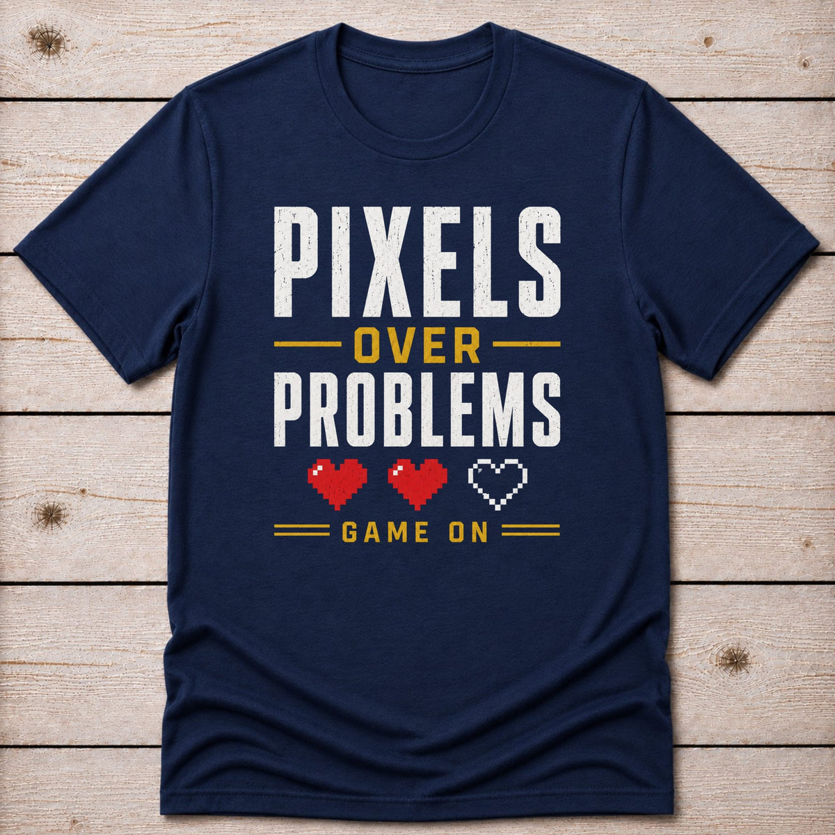 T-Shirt Navy / S Pixels First T-shirt
