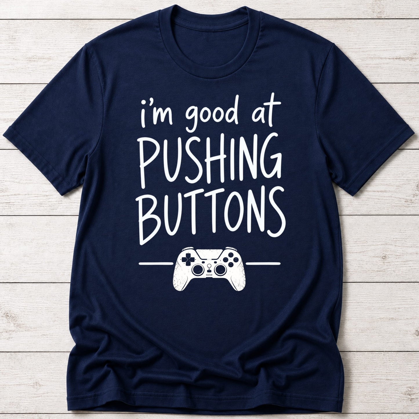 T-Shirt Navy / S Pushing Buttons T-shirt