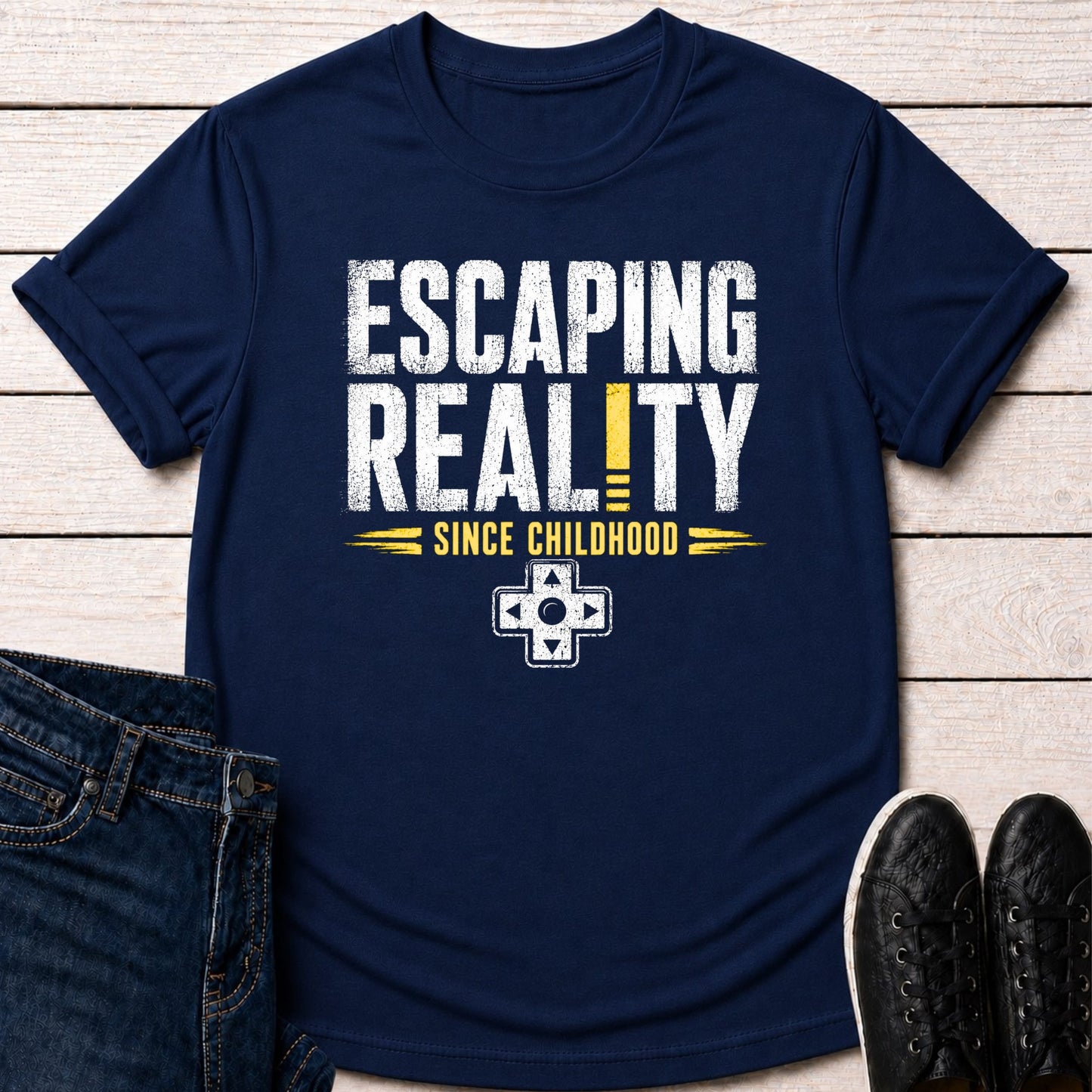 T-Shirt Navy / S Reality Escape T-Shirt