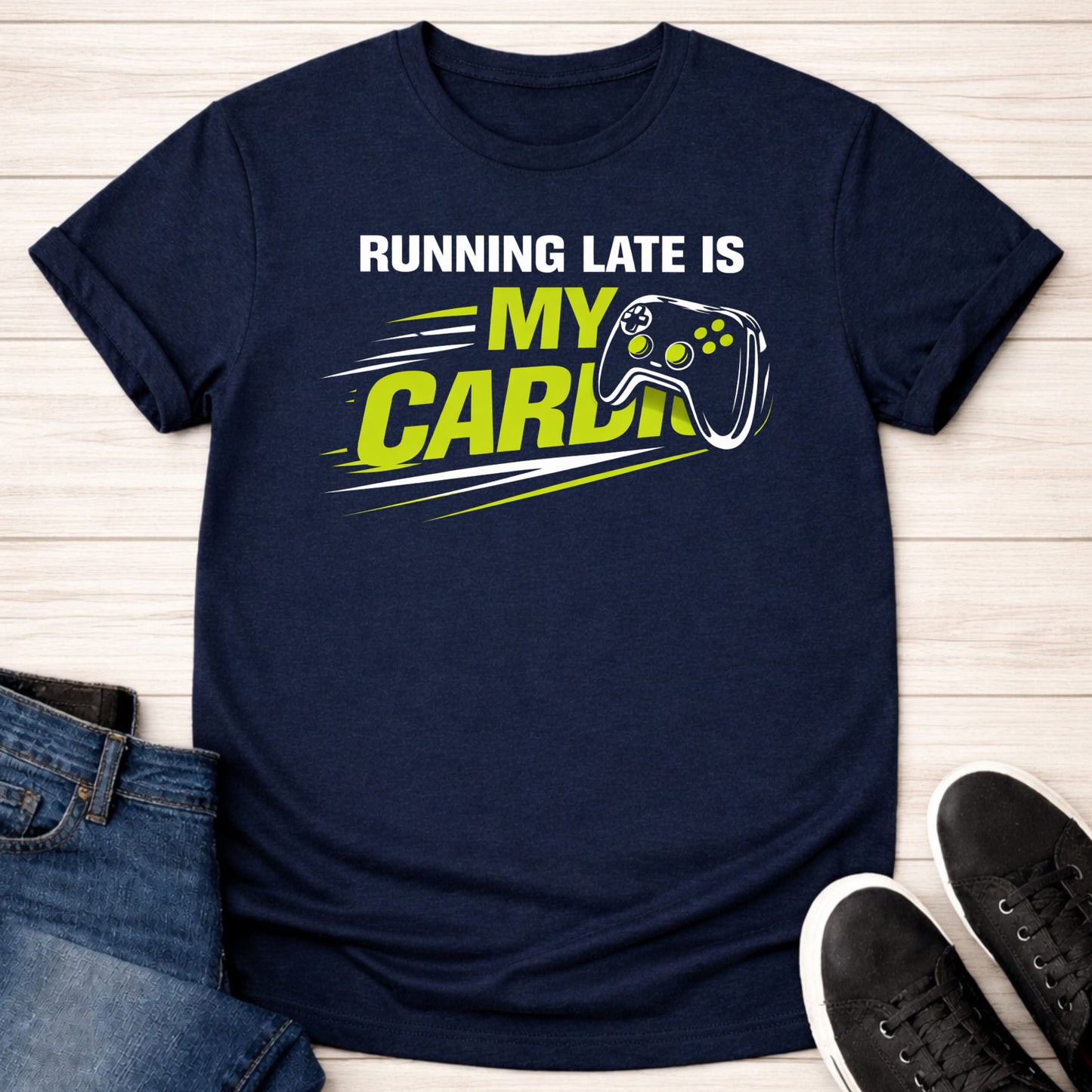 T-Shirt Navy / S Running Late T-shirt