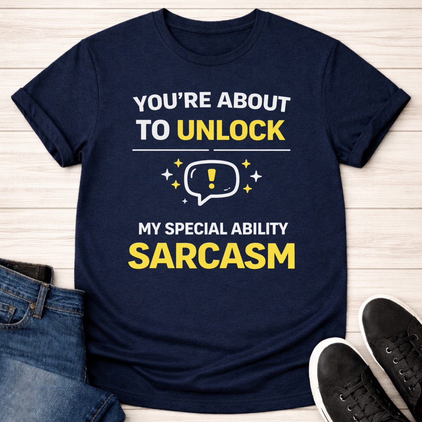 T-Shirt Navy / S Sarcasm Unlocked T-shirt
