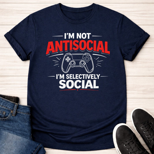 T-Shirt Navy / S Selectively Social T-shirt