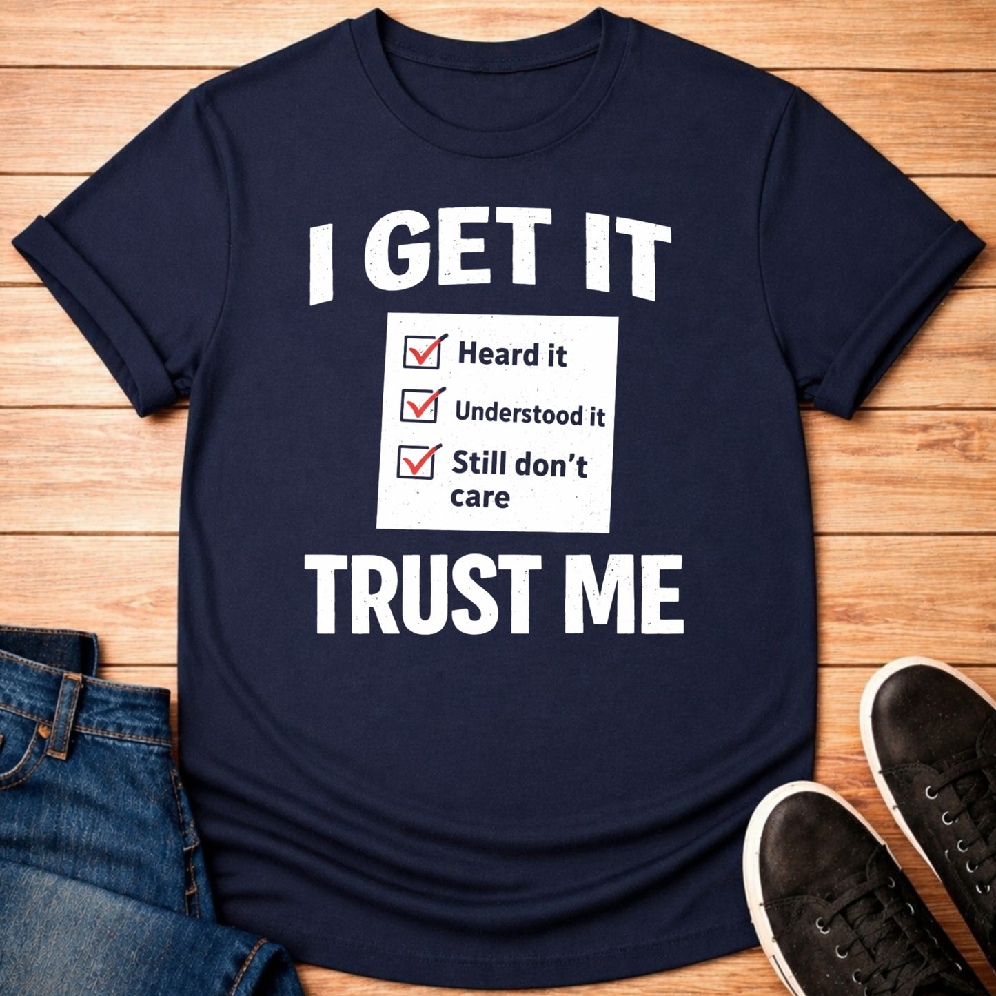 T-Shirt Navy / S Still Don’t Care T-shirt