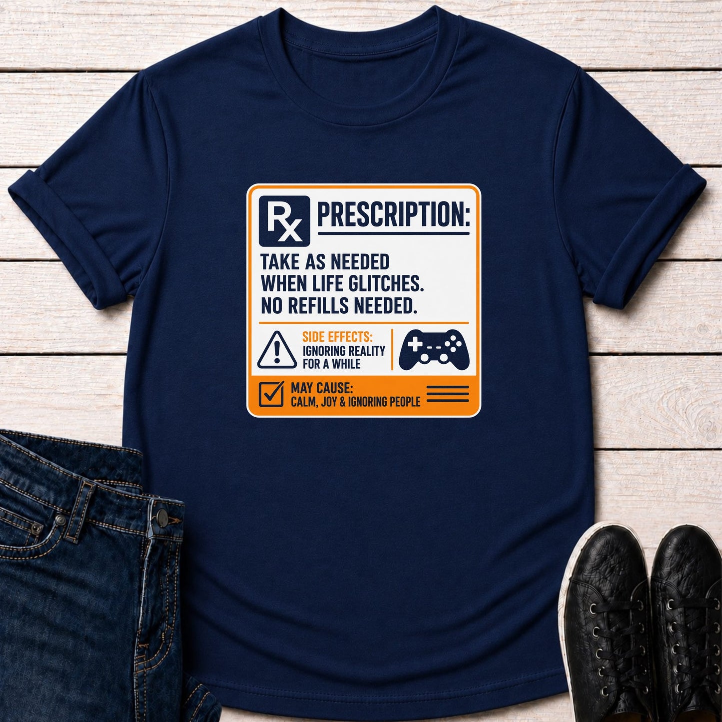 T-Shirt Navy / S Take as Needed T-shirt