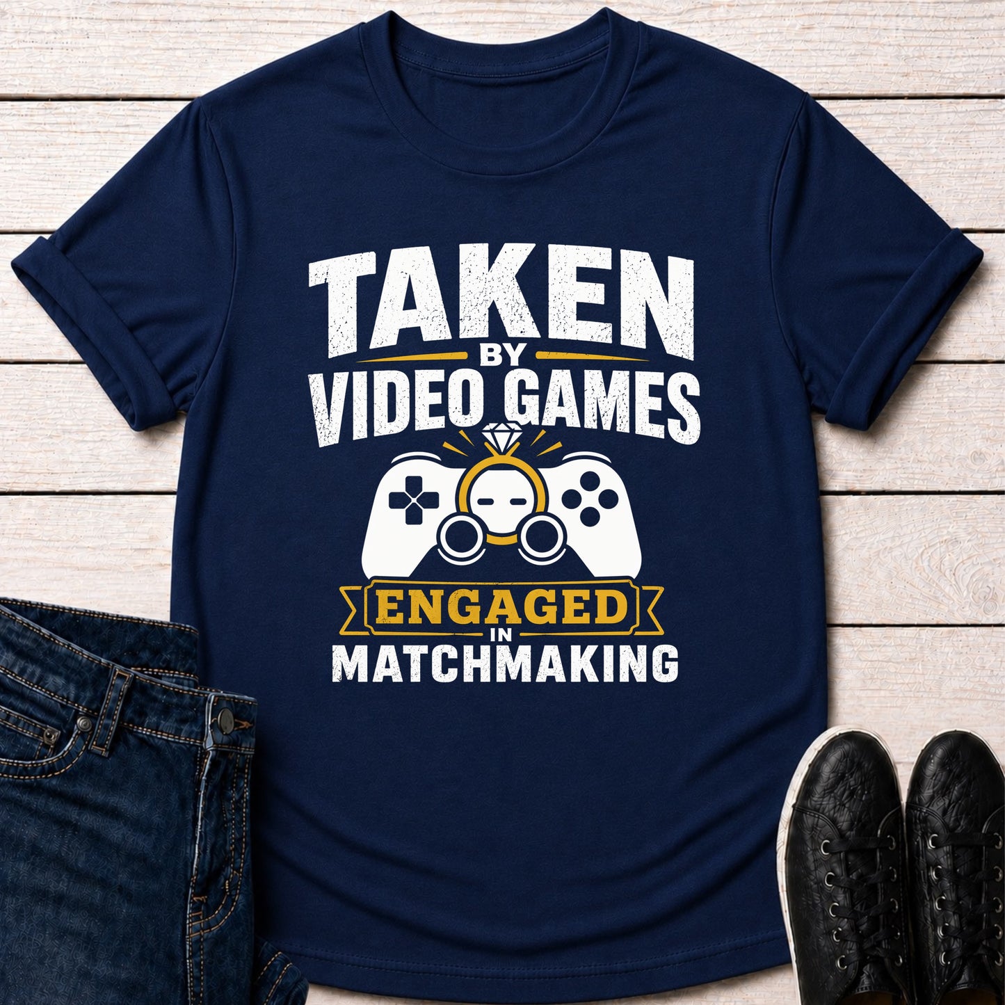 T-Shirt Navy / S Taken by Video Games T-shirt