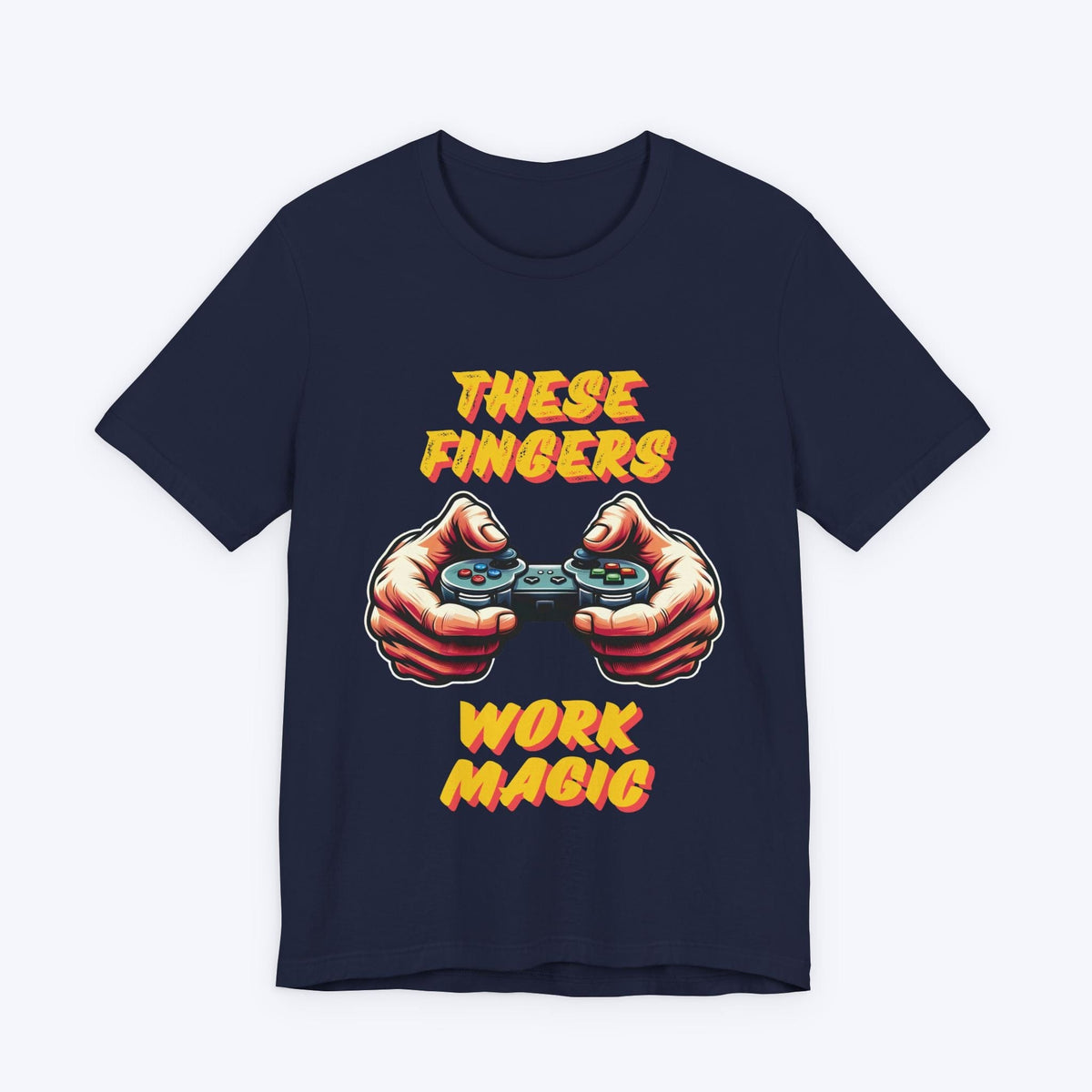 T-Shirt Navy / S These Fingers Work Magic T-shirt