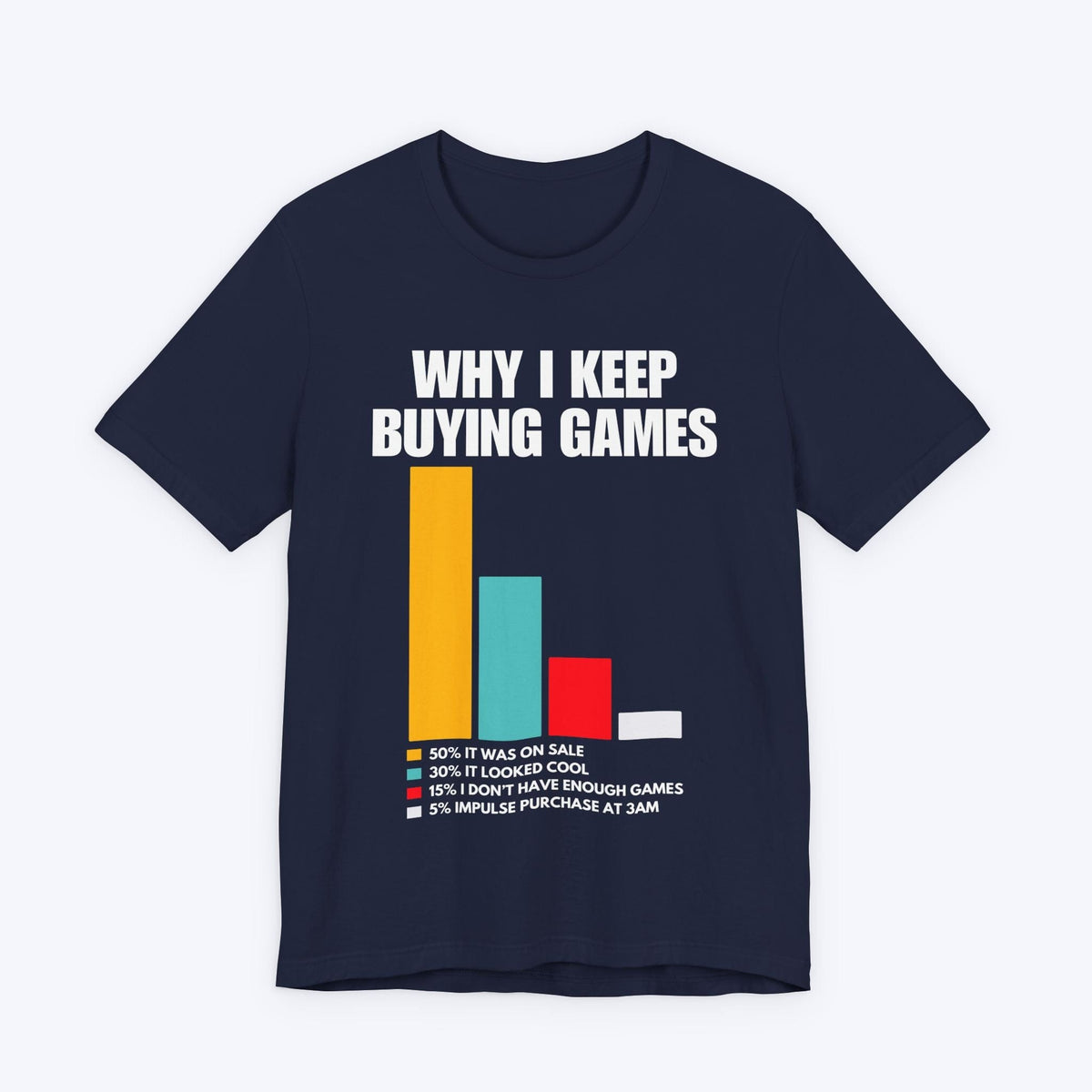 T-Shirt Navy / S Why I Keep Buying Games T-shirt