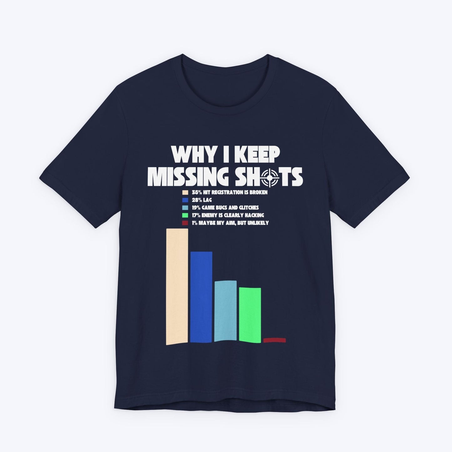 T-Shirt Navy / S Why I Keep Missing Shots T-shirt