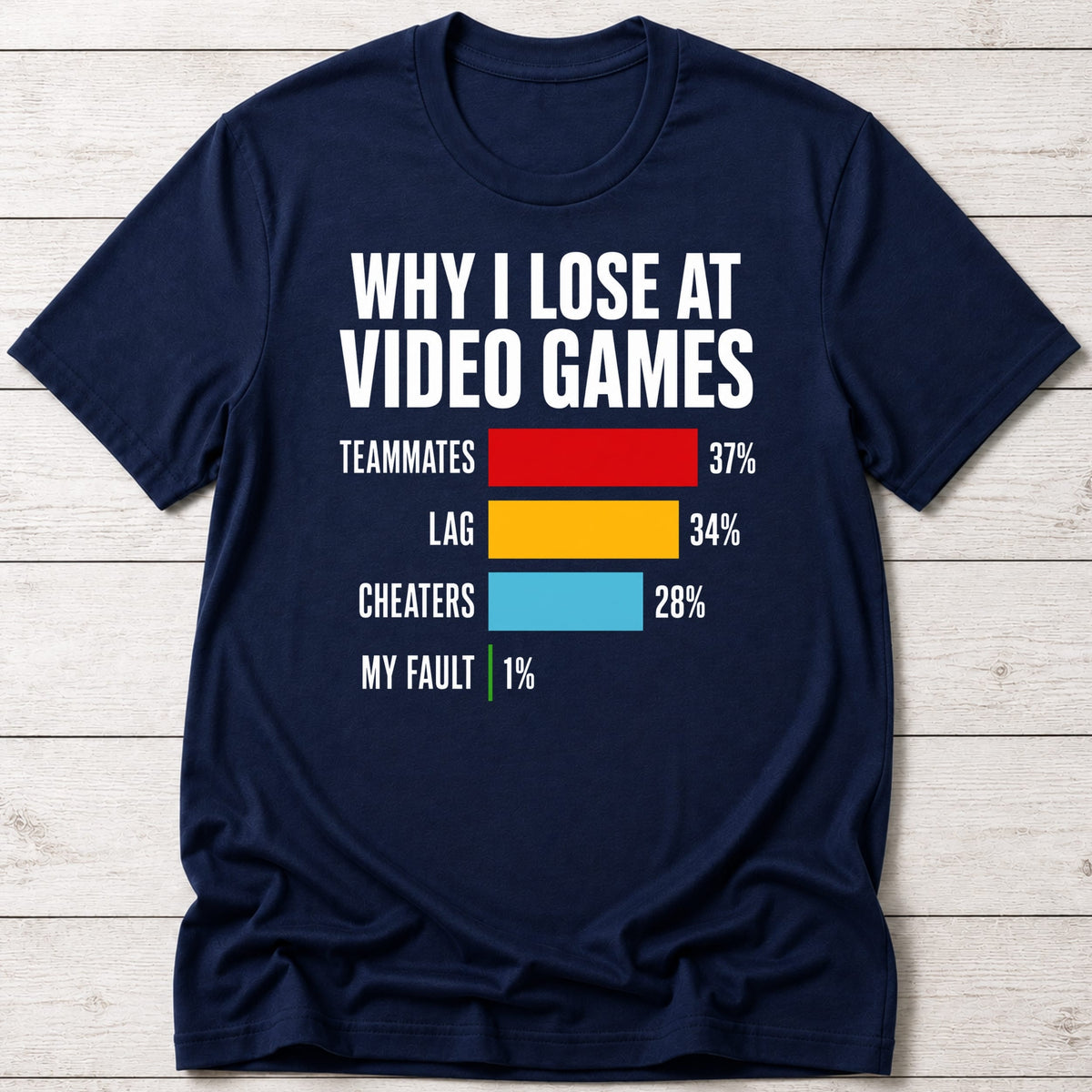 T-Shirt Navy / S Why I Lose T-shirt