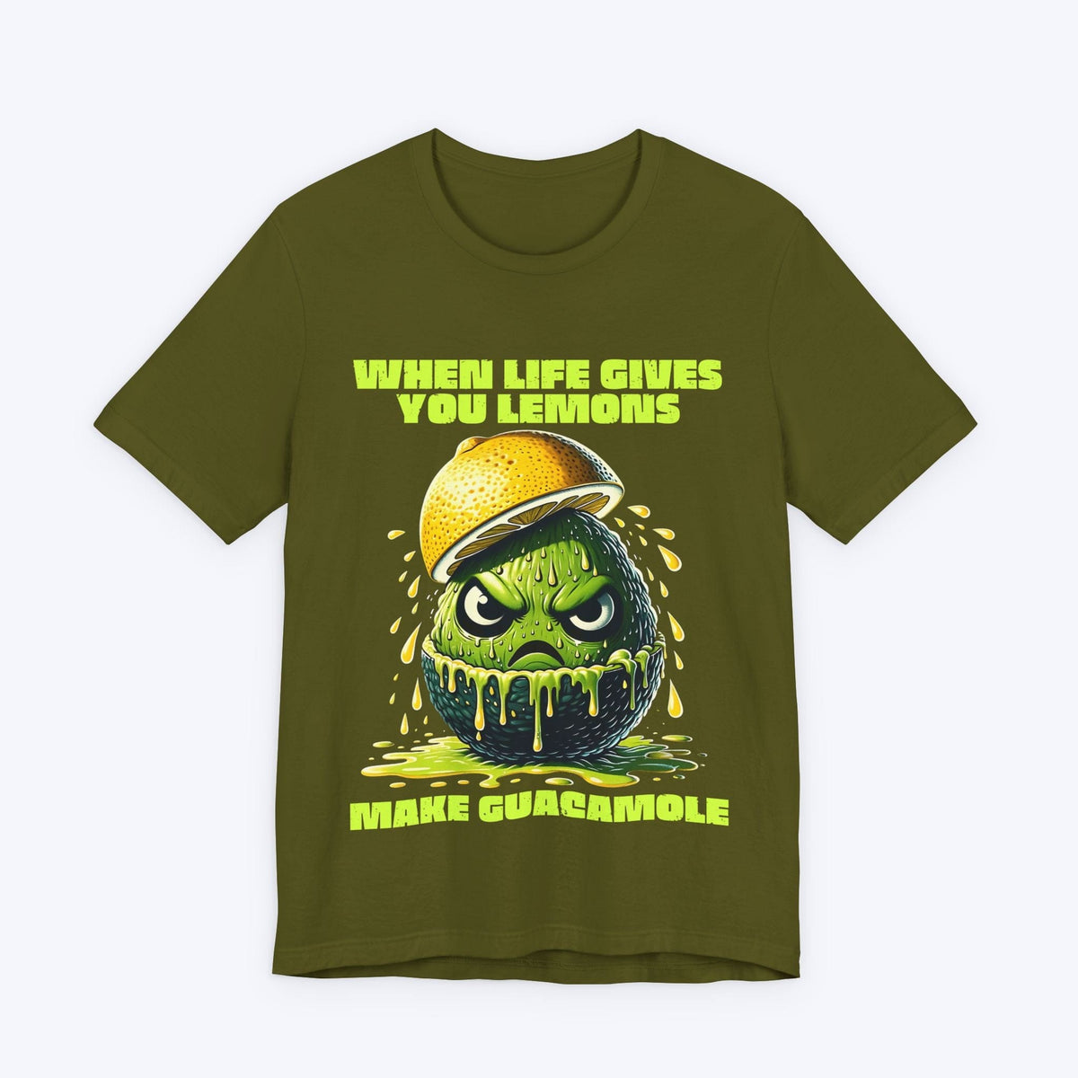 T-Shirt Olive / S When Life Gives You Lemons T-shirt
