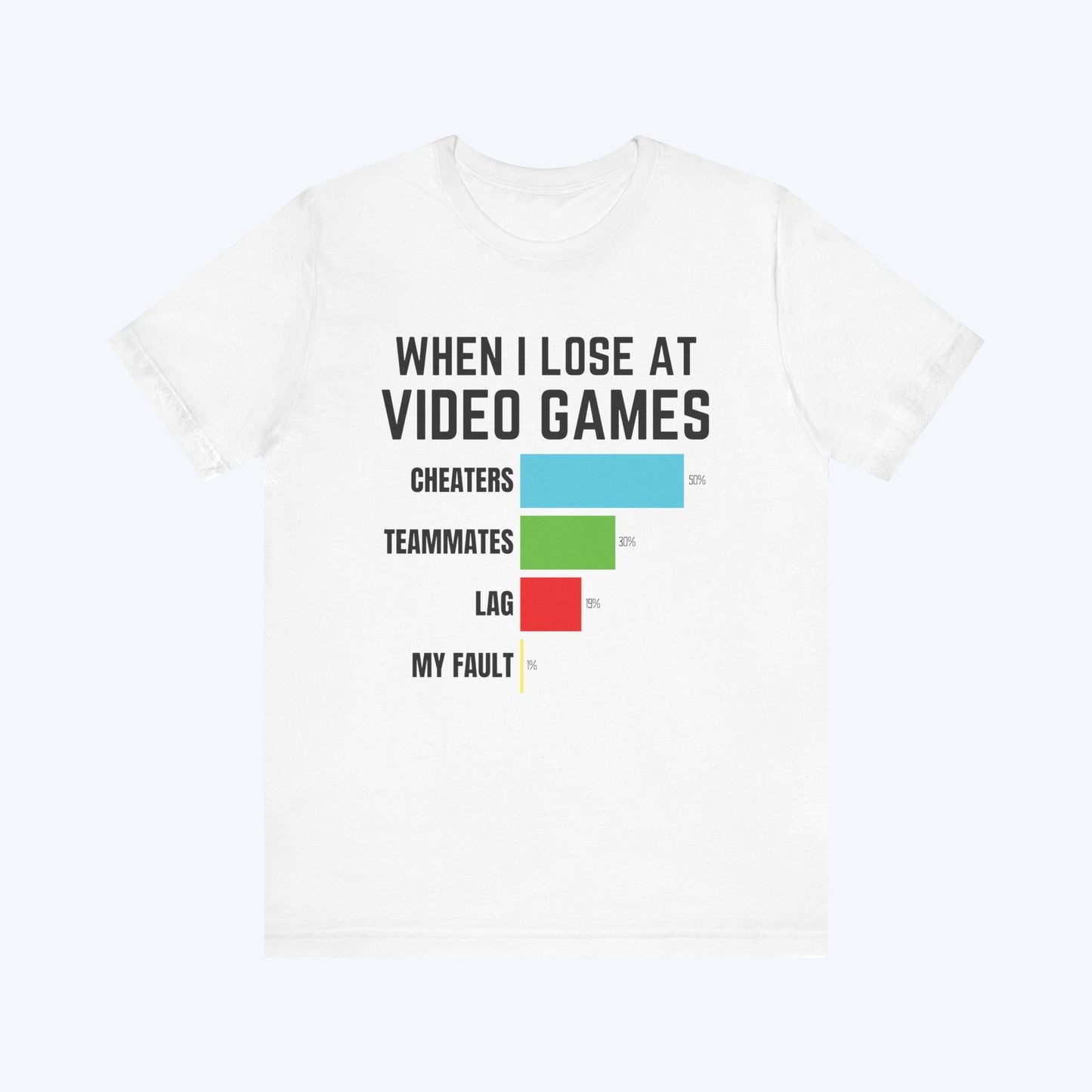 T-Shirt White / S Not My Fault Gaming T-shirt