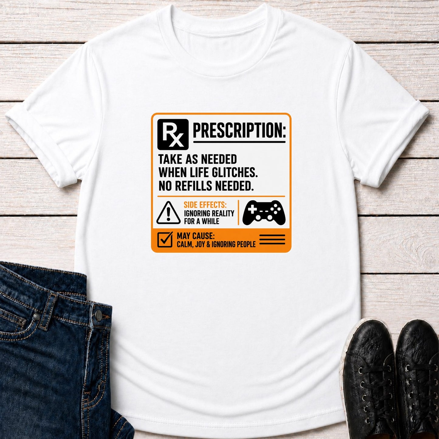 T-Shirt White / S Take as Needed T-shirt